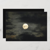 Night Sky - Full Moon and Dark Clouds (Front/Back)