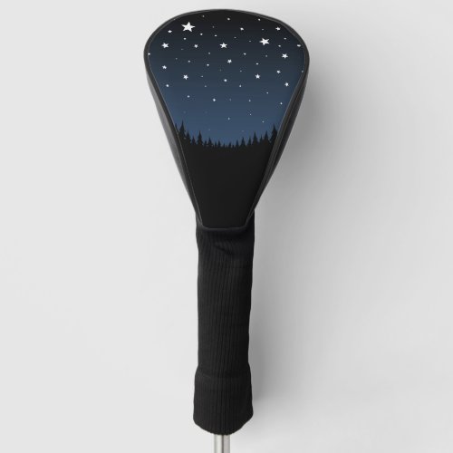 Night sky golf head cover