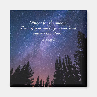 Night Sky Inspirational Quote Magnet