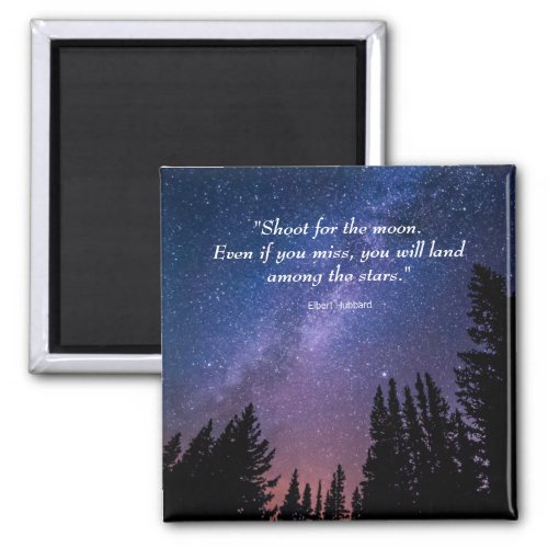 Night Sky Inspirational Quote Magnet