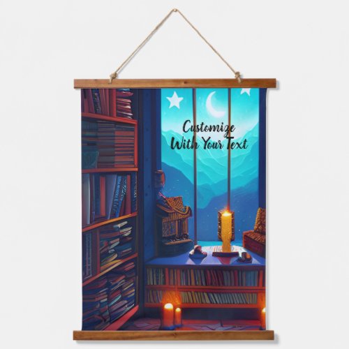 Night Sky Library Hanging Tapestry