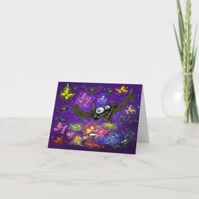Night Sky Magic Holiday Card (Front)