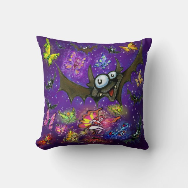 night Sky Magic Throw Pillow (Front)
