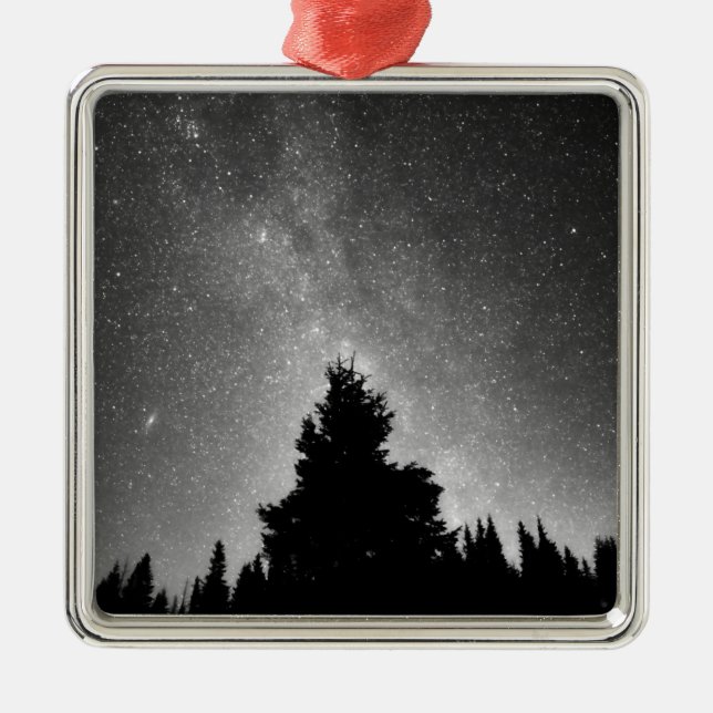 Night Sky Metal Ornament (Front)