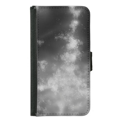 Night Sky Monochrome Flip Samsung Galaxy Wallet