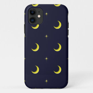 Night Sky Moon and Stars cell phone case