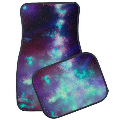 Night Sky Neon Lights Car Mat