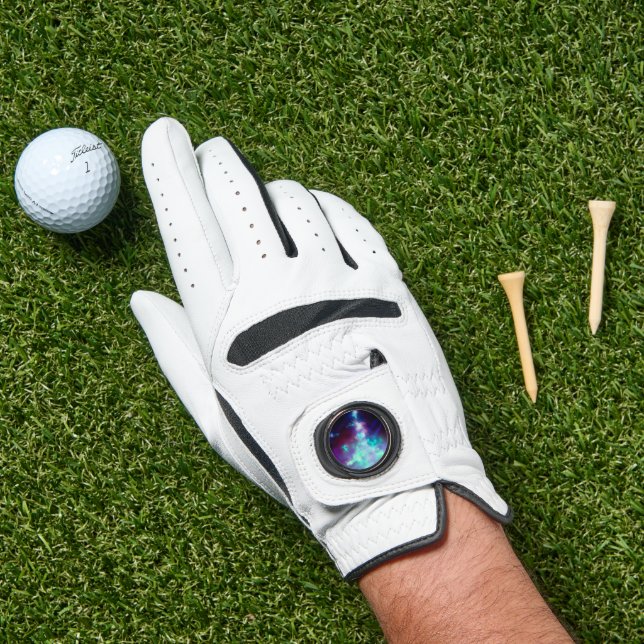 Night Sky Neon Lights  Golf Glove (Grass)