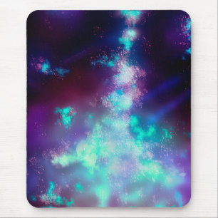Night Sky Neon Lights Mouse pad