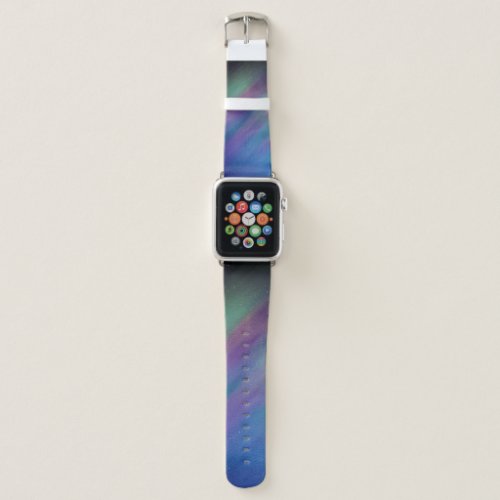 Night Sky Northern Lights Aurora Borealis Apple Watch Band