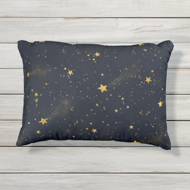Night Sky Outdoor  Pillow (Back)