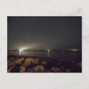 Night Sky Over Gouldsboro Bay, Maine Postcard