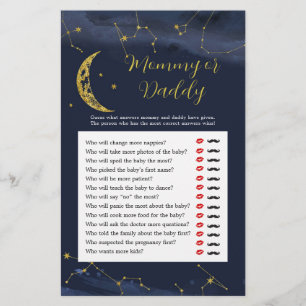 Night Sky Over the Moon Mommy or Daddy Games