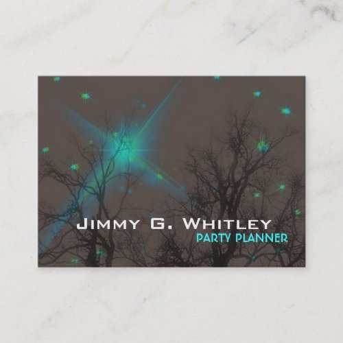 Night Sky - Party planner Card Business Cards