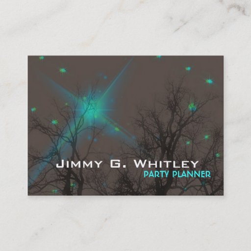 Customizable Night Sky - Party planner Card Business Cards