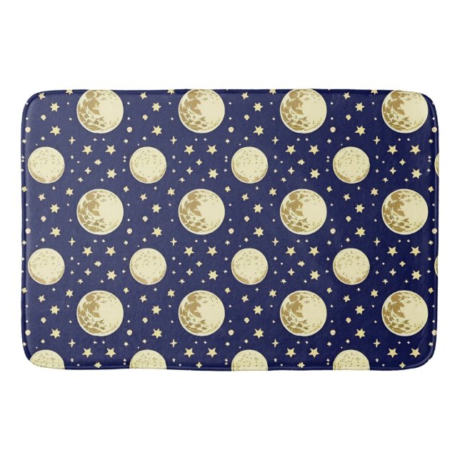 Night Sky Pattern Bath Mat (Front)