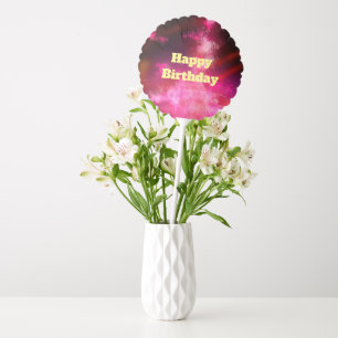 Night Sky Pink Flare Balloon