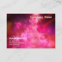 Night Sky Pink Flare Business Card