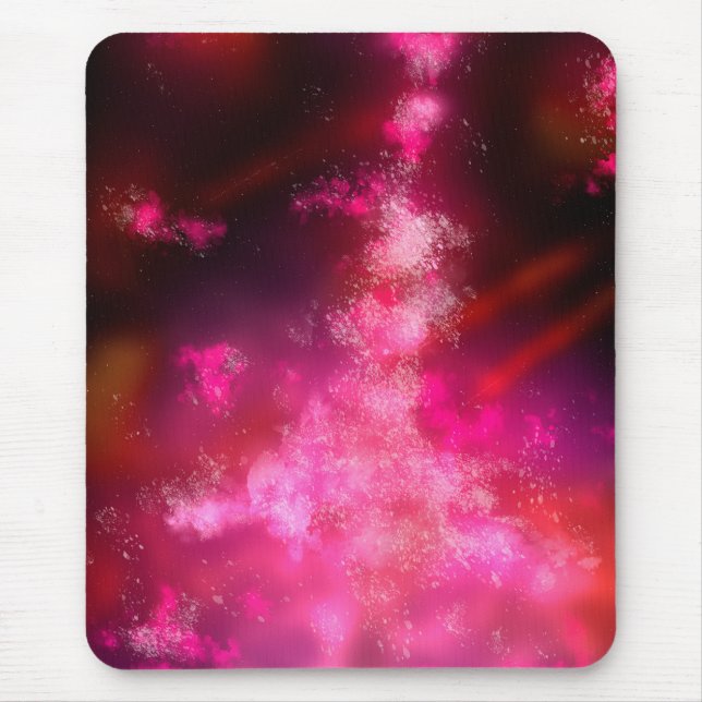 Night Sky Pink Flare Mouse pad (Front)