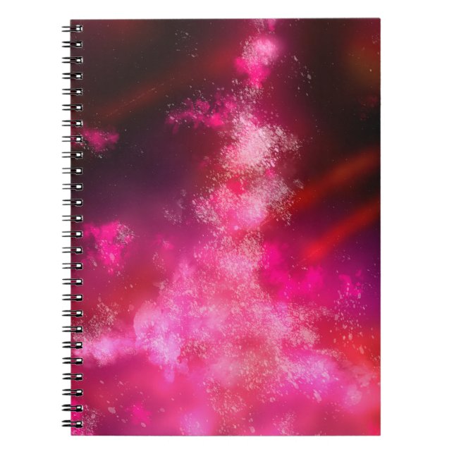 Night Sky Pink Flare  Notebook (Front)
