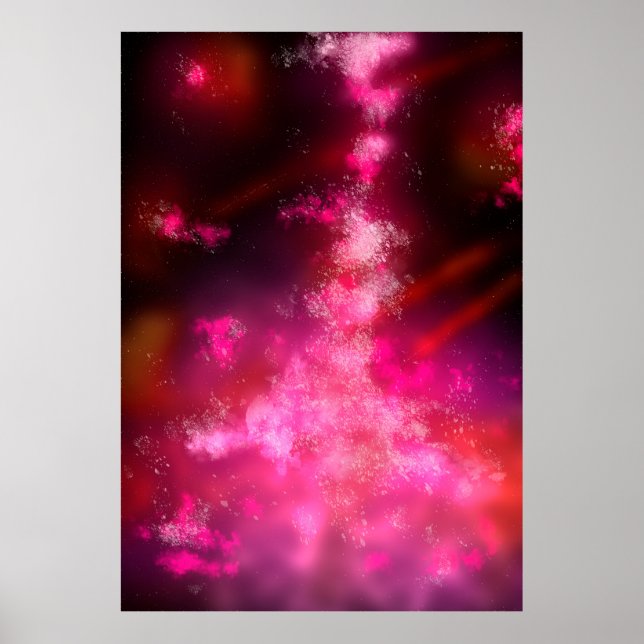 Night Sky Pink Flare  Poster (Front)