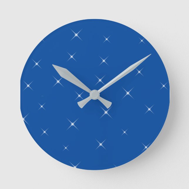 Night Sky Round Clock (Front)