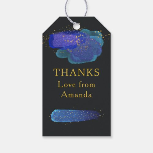 Night Sky Space Stars Fantasy Party Thank You Gift Tags