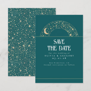 Night Sky Stars Celestial Save the Date