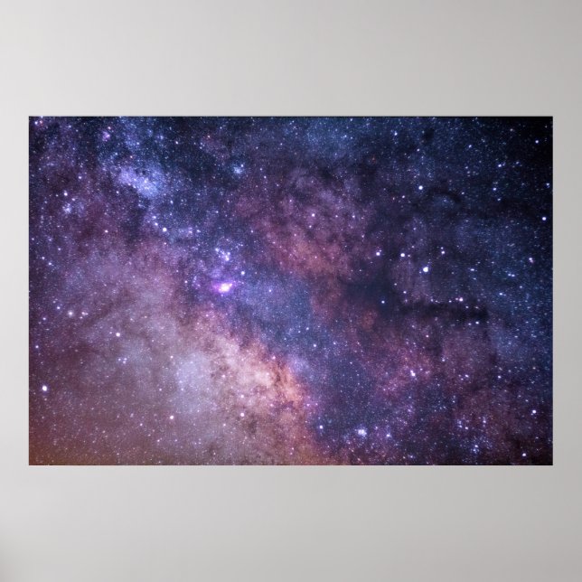 Night Sky Stars Modern Photography Poster (Front)