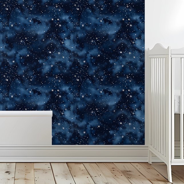 Night Sky Stars navy Blue Ceiling Wallpaper (Creator Uploaded)
