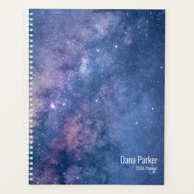 Night Sky Stars Personalized Planner (Front)