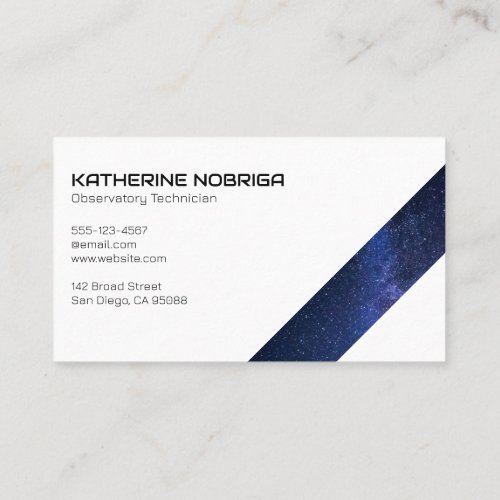 Night Sky  Trees  Stars in Space Business Card