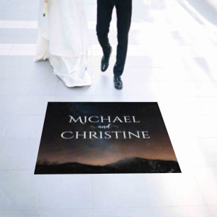 Night sky wedding under the stars floor decals