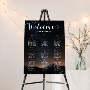 Night sky wedding under the stars foam board