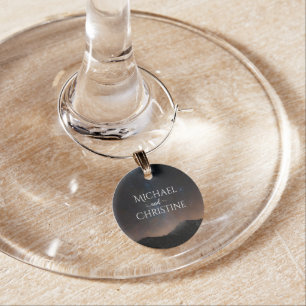 Night sky wedding under the stars wine charm