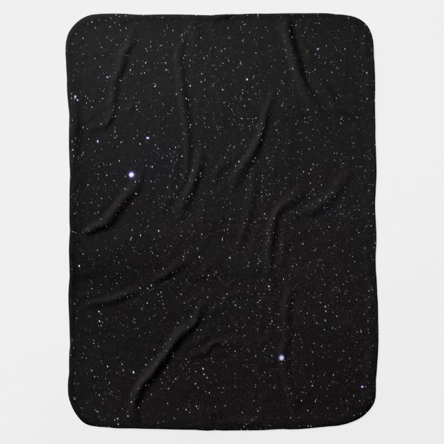Night Sky with Stars Baby Blanket (Front)