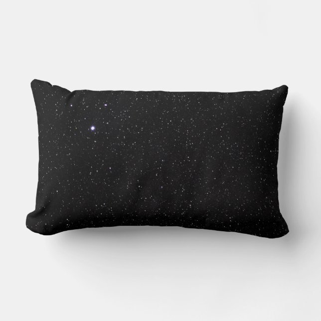 Night Sky with Stars Lumbar Pillow (Front)