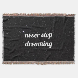 Night Sky with Stars Quote Sherpa Blanket