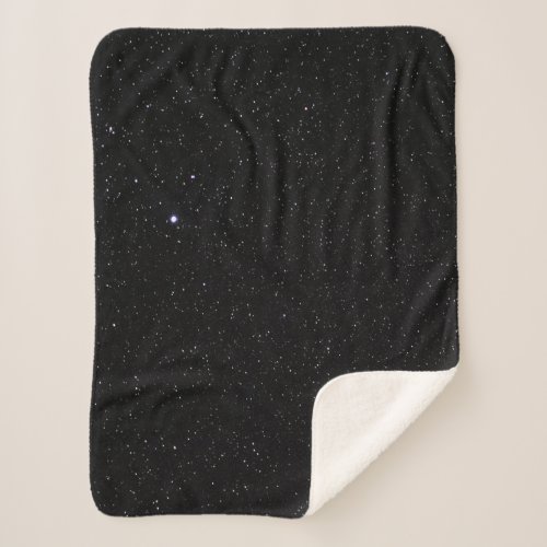 Night Sky with Stars Sherpa Blanket