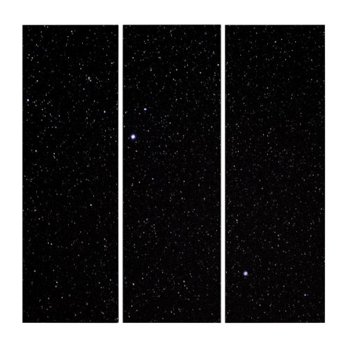Night Sky with Stars Triptych