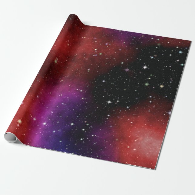 Night sky wrapping paper (Unrolled)