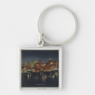 Night Skyline of "The Queen City of the Keychain
