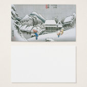 Night Snow at Kambara, Japan circa 1831-1834. (Front & Back)