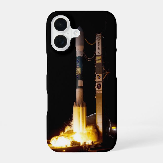 Night Space Rocket Launch Iphone Case (Back)