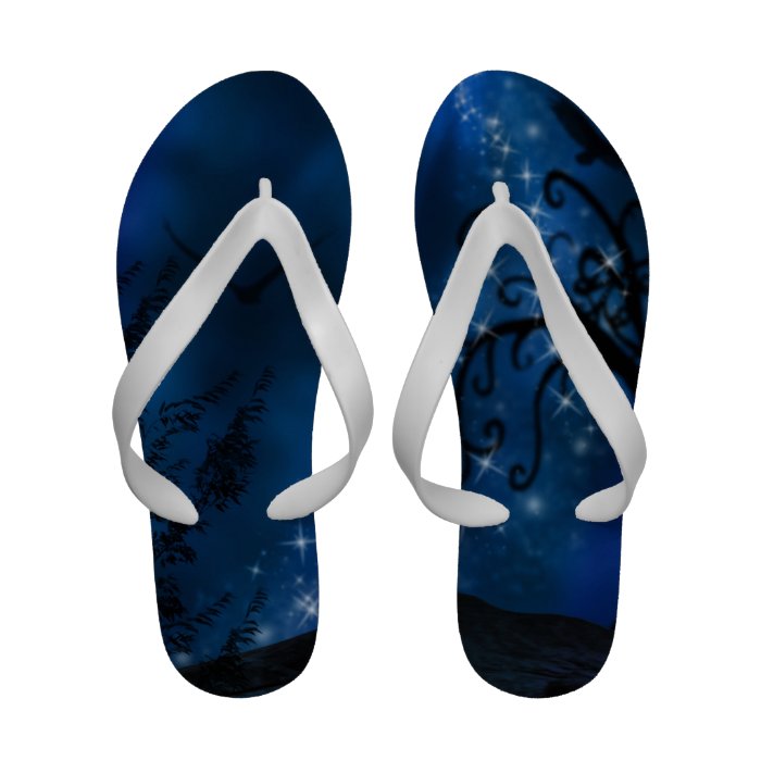 Night Sparkle Flip Flops