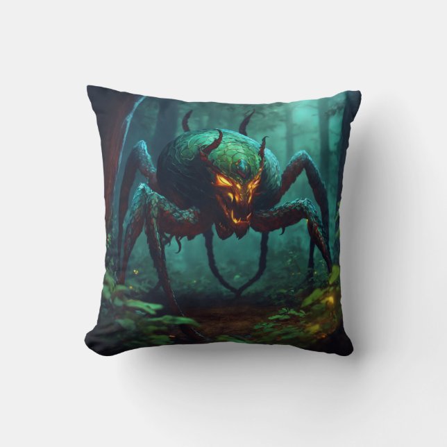 Night Stalker: The Chimera of Shadows Throw Pillow (Front)