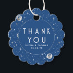 Night Star Celestial Mystical Blue Thank You Favor Tags<br><div class="desc">Starry night thank you favor tags</div>