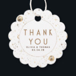 Night Star Celestial Mystical White Thank You Favor Tags<br><div class="desc">Starry night thank you favor tags</div>