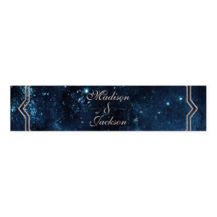 Night Star Sky Celestial Galaxy Wedding Monogram Napkin Bands