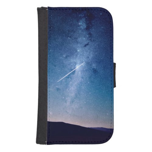 night stars bright galaxy s4 wallet case